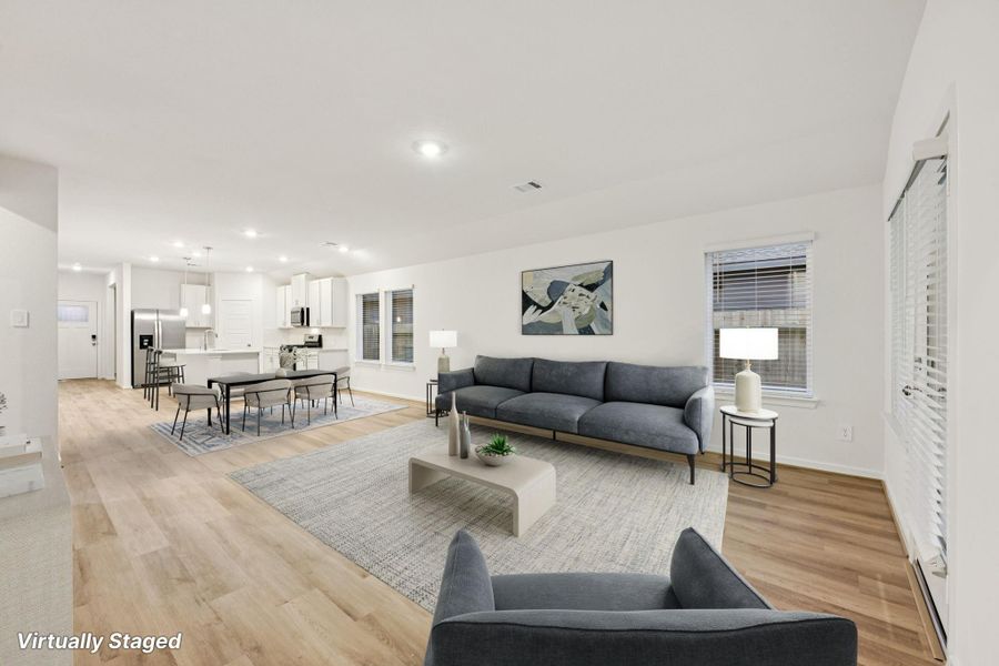 Furnished interior view inside a new home in , Conroe (Image 8).