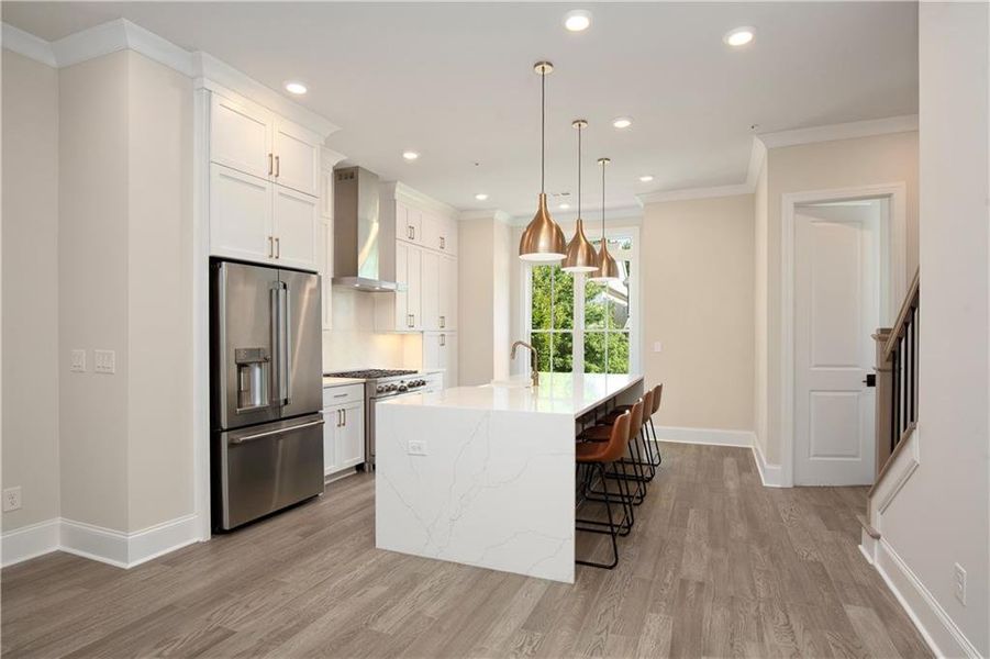 Furnished interior view inside a new home in , Alpharetta (Image 46).