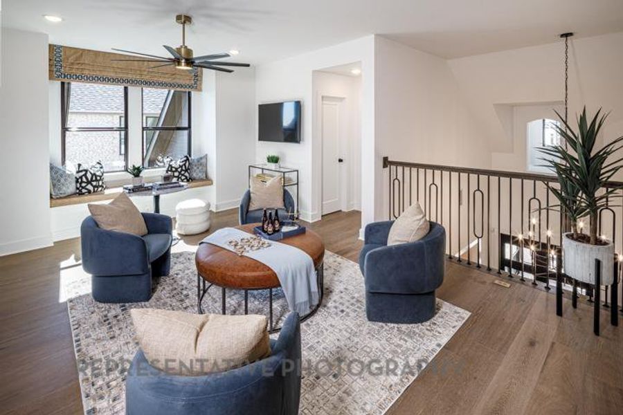 Furnished interior view inside a new home in Sandbrock Ranch: 60ft. lots, Aubrey (Image 12).