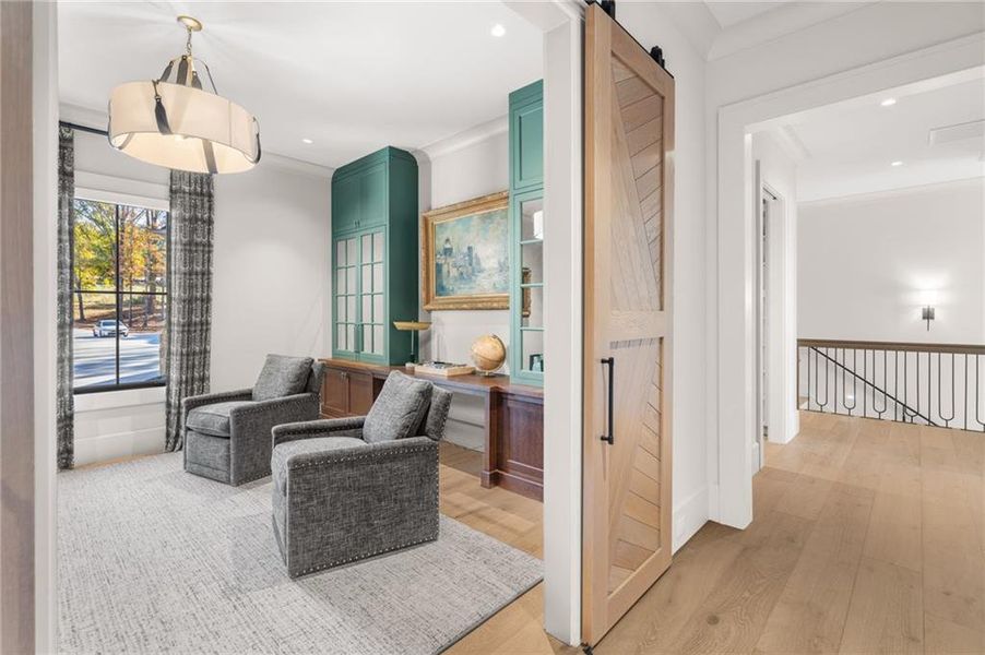 Furnished interior view inside a new home in , Flowery Branch (Image 46).