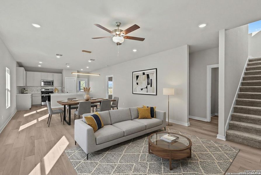 Furnished interior view inside a new home in Garden Grove, San Antonio (Image 14).