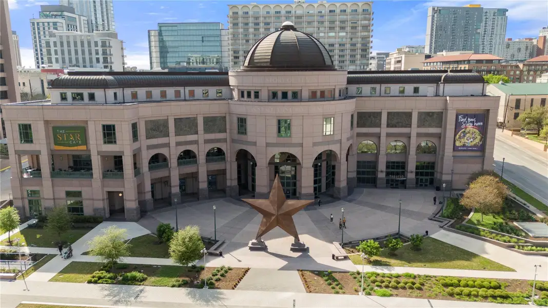 An iconic symbol of Texas pride and heritage, the Bullock Texas State History Museum stands just moments from the Linden Residence. An iconic symbol of Texas pride and heritage, the Bullock Texas State History Museum stands just moments from the Linden Residence.