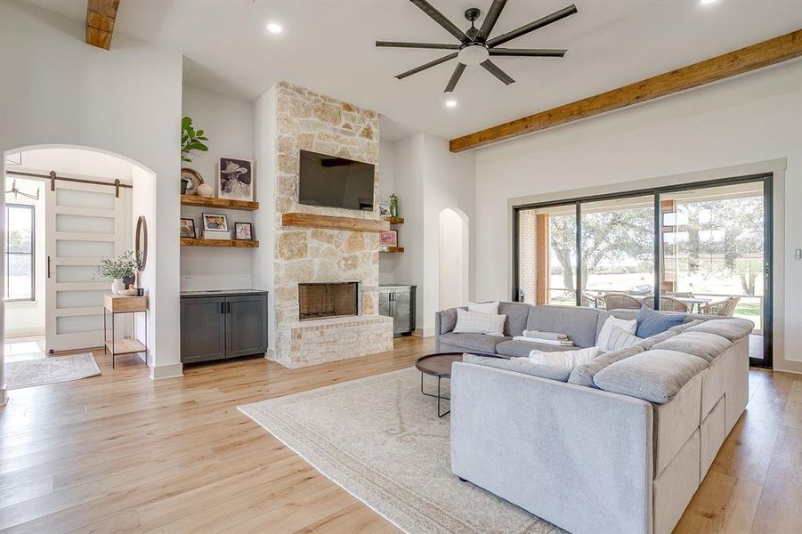 Furnished interior view inside a new home in , Weatherford (Image 18).