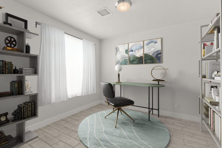 Representative furnished interior of a home built from the Bliss by View Homes in The View at Desert Springs | Thoughtful Collection, El Paso (Image 7). Representative furnished interior of a home built from the Bliss by View Homes in The View at Desert Springs | Thoughtful Collection, El Paso (Image 7).