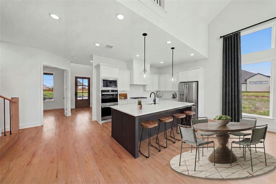 Furnished interior view inside a new home in The Homestead - 62', Rockwall (Image 8).