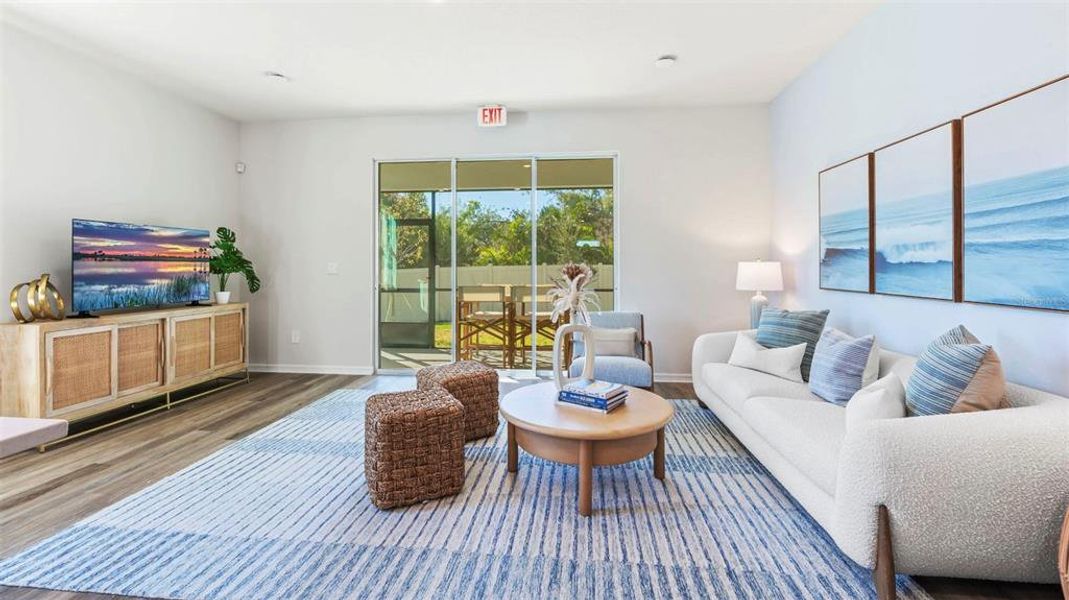 Furnished interior view inside a new home in Oasis at Longwood Run, Sarasota (Image 10).