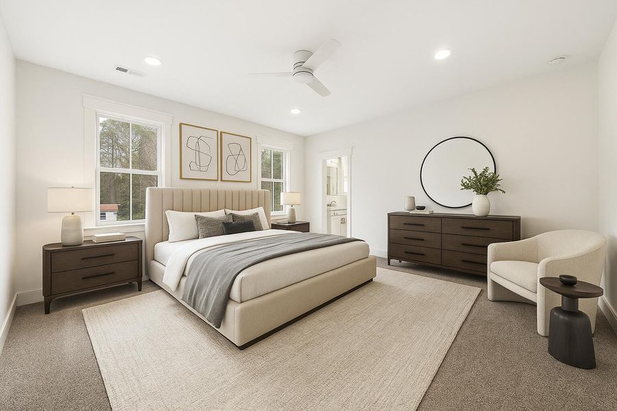 Furnished interior view inside a new home in , Ravenel (Image 7).