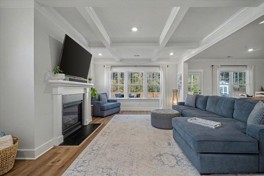Furnished interior view inside a new home in Hewing Farms, Summerville (Image 38). Furnished interior view inside a new home in Hewing Farms, Summerville (Image 38).