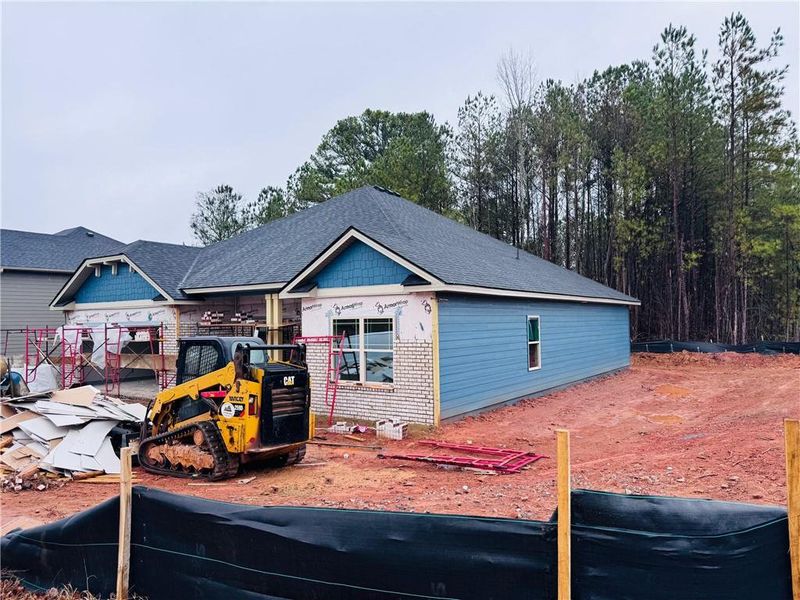In-progress construction of a new home in Magnolia Villas, Cornelia, GA (Image 22).
