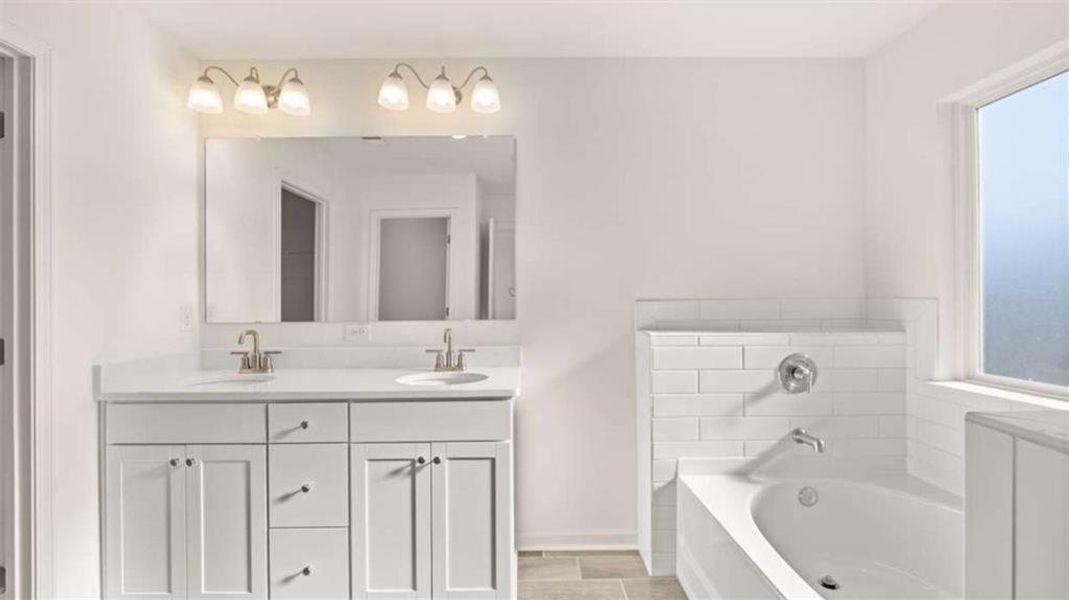 Furnished interior view inside a new home in Water Oak Estates, Lawrenceville (Image 12).