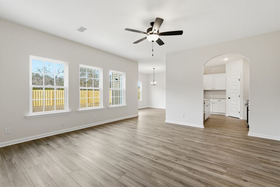 Representative unfurnished interior of a home built from the The Ryon by RTS Homes in The Pointe at Villages on Marne, Hinesville (Image 15).