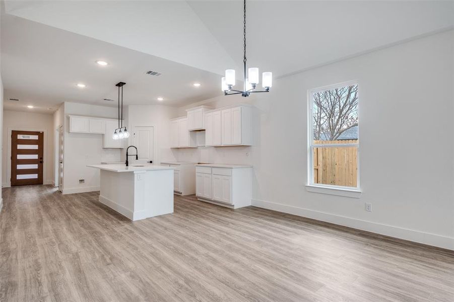 Furnished interior view inside a new home in , Dallas (Image 5).