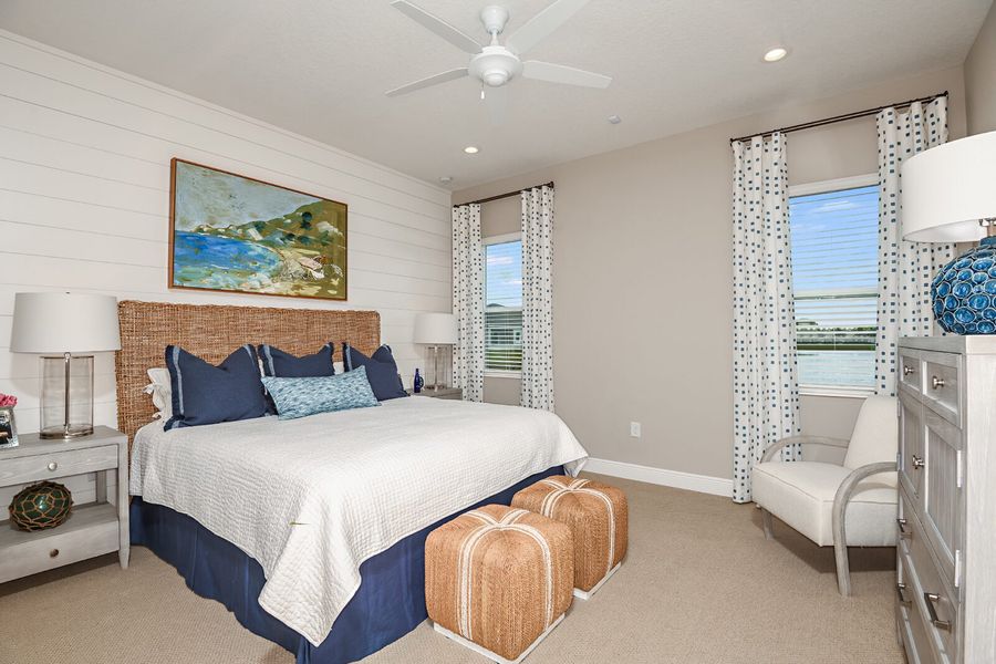 Furnished interior view inside a new home in Kings Gate, Punta Gorda (Image 11).
