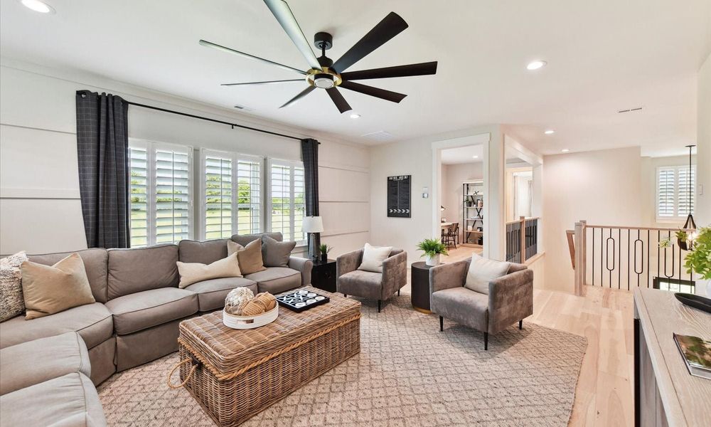 Furnished interior view inside a new home in Stephens Farm, Huntersville (Image 22). Furnished interior view inside a new home in Stephens Farm, Huntersville (Image 22).
