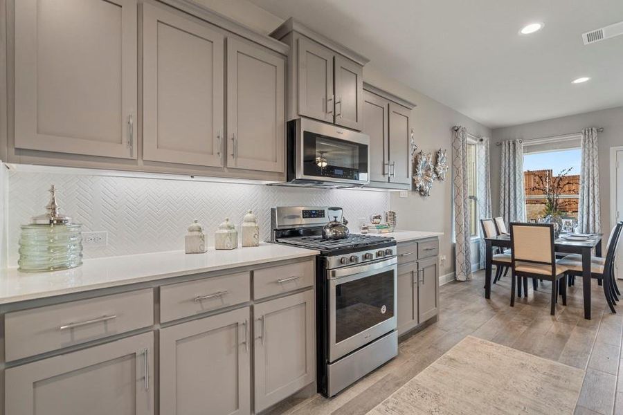 Furnished interior view inside a new home in Bluestem, Rhome (Image 9).