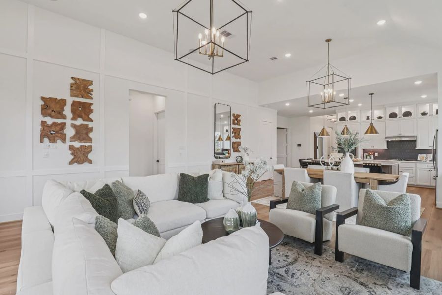 Representative furnished interior of a home built from the Lauren by Chesmar Homes in The Highlands, Porter (Image 6).