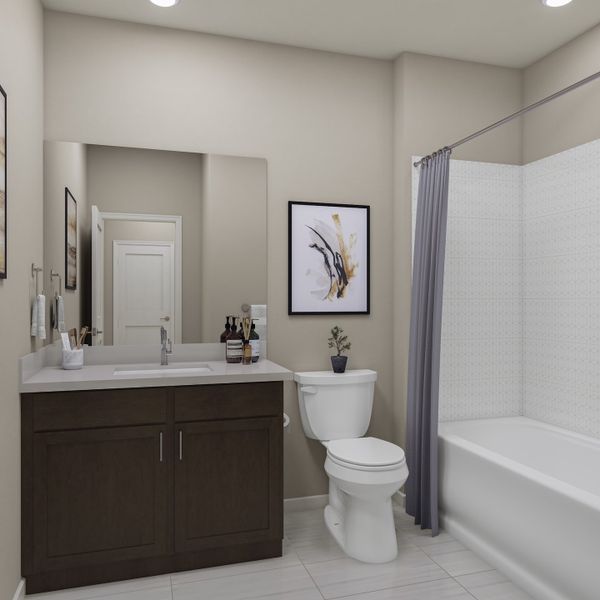 Representative furnished interior of a home built from the 2804 by Tri Pointe Homes in The Aurora Highlands, Aurora (Image 8).