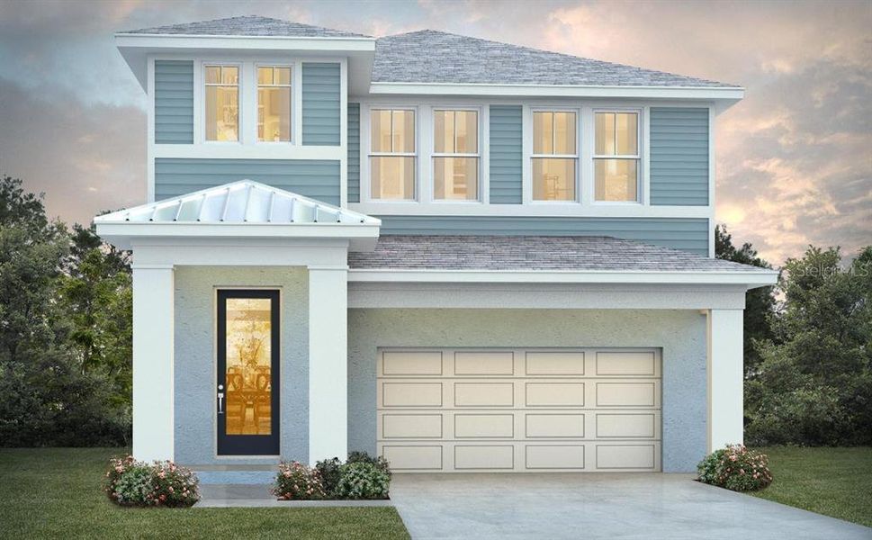 Front exterior of a new home in , Tampa, FL, highlighting curb appeal (Image 1).