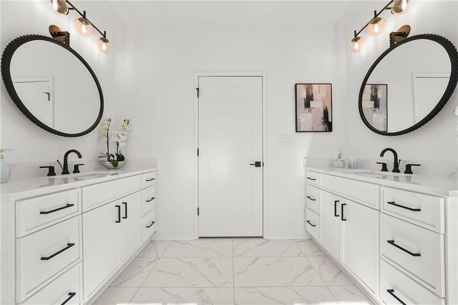 Furnished interior view inside a new home in , Atlanta (Image 14).