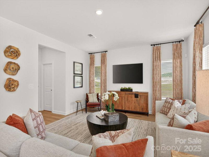 Furnished interior view inside a new home in Nelson's Creek, Mocksville (Image 11). Furnished interior view inside a new home in Nelson's Creek, Mocksville (Image 11).