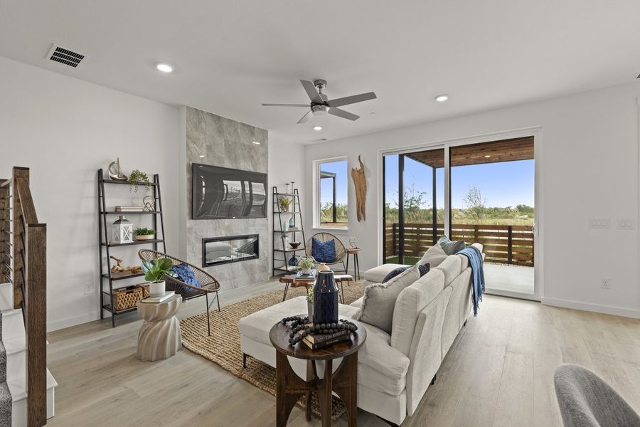 Furnished interior view inside a new home in Ten Mile Creek, Celina (Image 5).