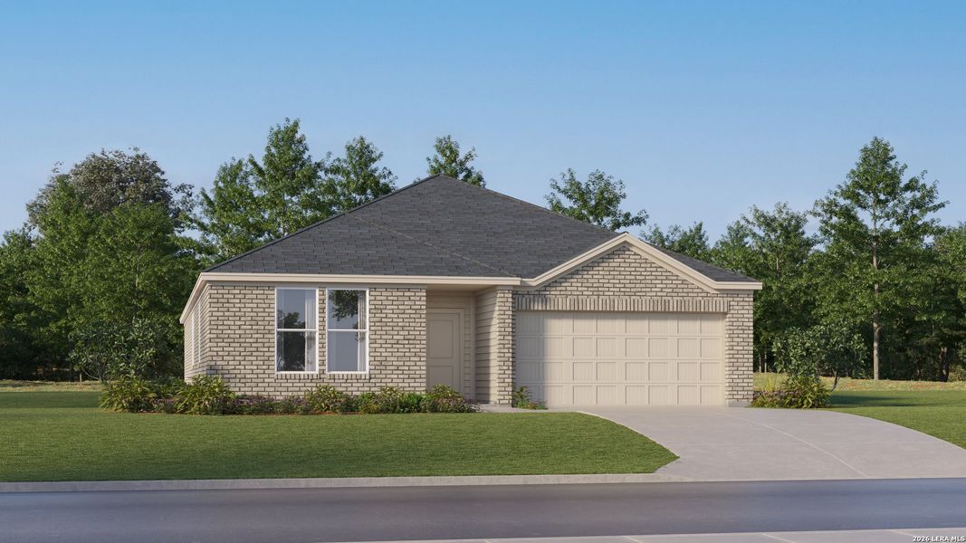 Front exterior of a new home in Royal Oak, Corpus Christi, TX, highlighting curb appeal (Image 20).