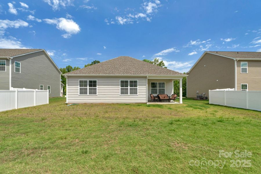Partially Fenced Backyard Partially Fenced Backyard