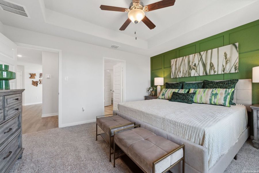 Furnished interior view inside a new home in Red Hawk Landing, San Antonio (Image 12).