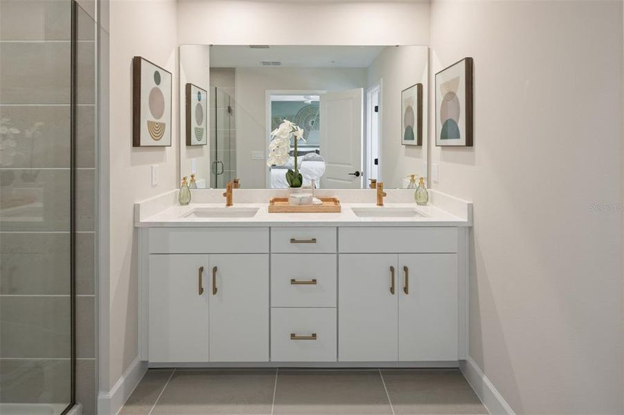 Furnished interior view inside a new home in Meadowlark Landing, Apopka (Image 13). Furnished interior view inside a new home in Meadowlark Landing, Apopka (Image 13).