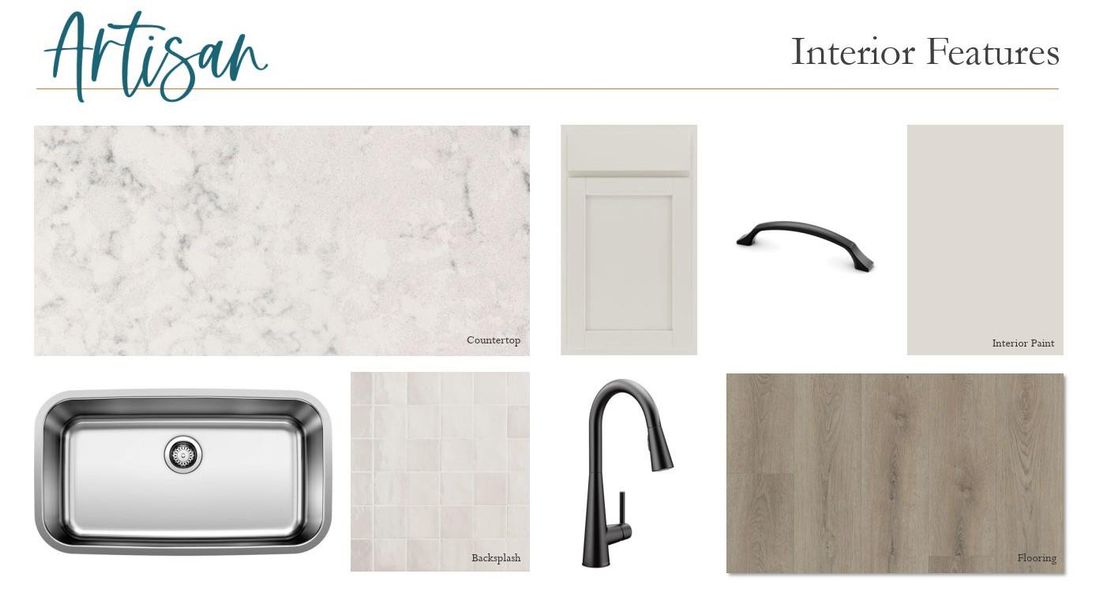 Sample of building materials used in homes in Lariat, Liberty Hill (Image 7).