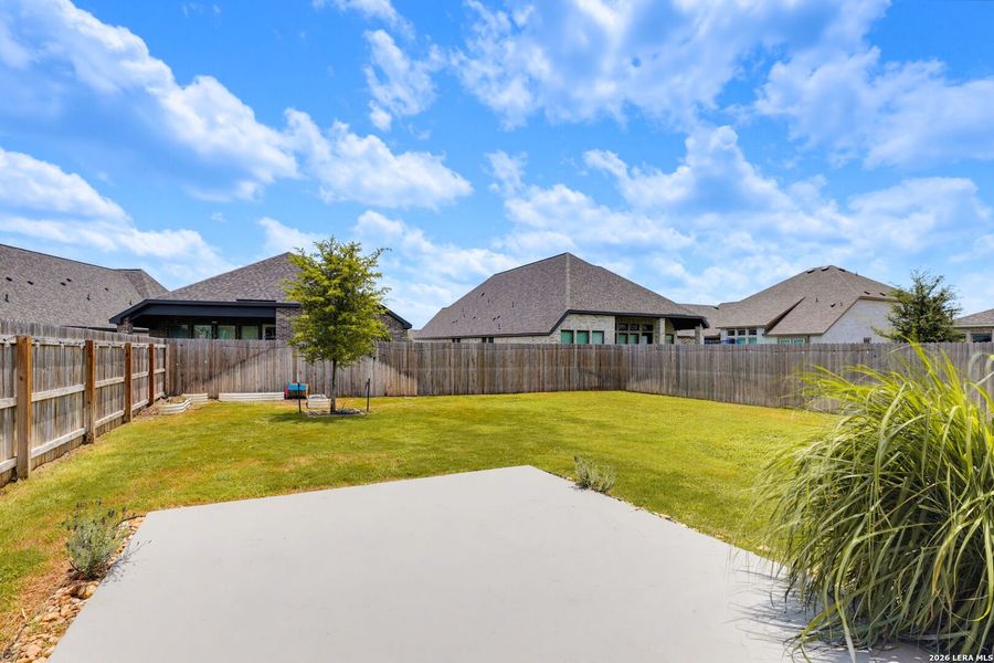 Exterior details and patio area of a home in Alsatian Oaks, Castroville (Image 3).
