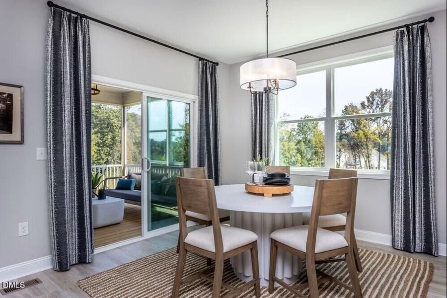 Furnished interior view inside a new home in The View, Durham (Image 17).