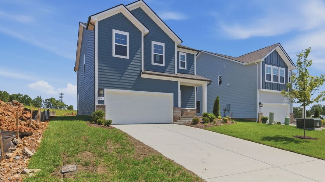 Exterior of home with 2-car garage