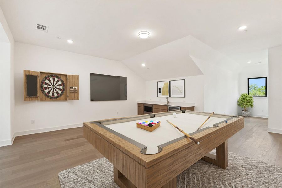 Furnished interior view inside a new home in Sweetwater, Austin (Image 17).