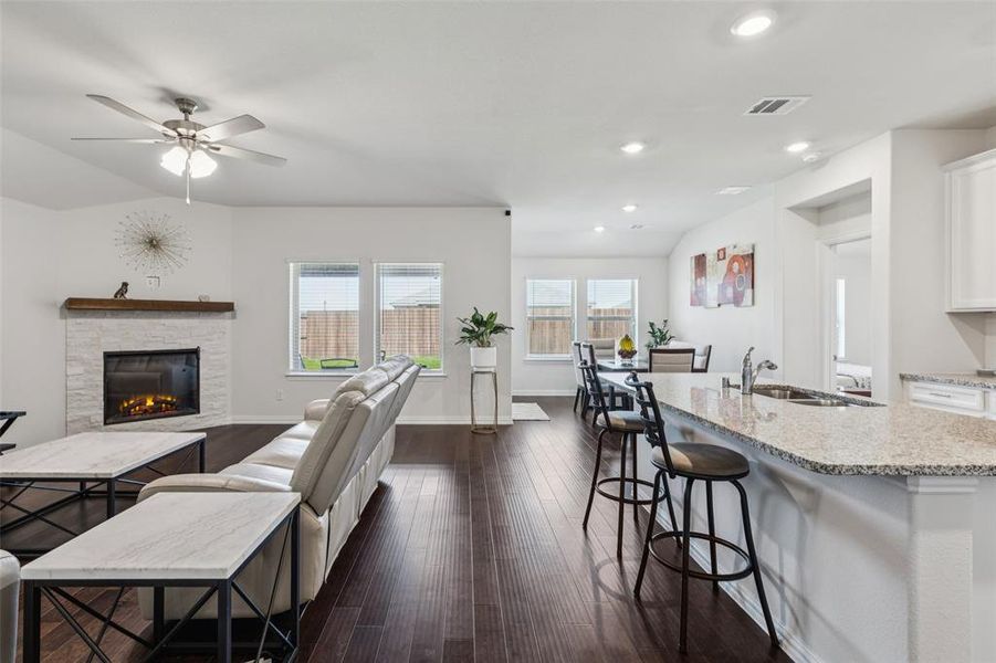 Furnished interior view inside a new home in , Royse City (Image 4).