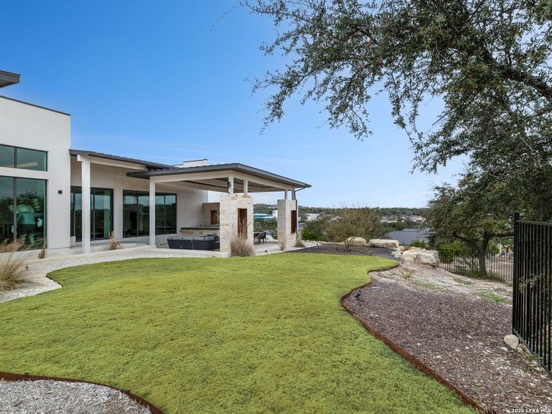 Exterior details and patio area of a home in , San Antonio (Image 4). Exterior details and patio area of a home in , San Antonio (Image 4).