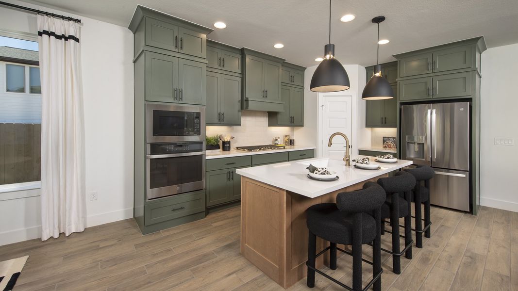 Representative furnished interior of a home built from the 2412E by Perry Homes in The Parklands 40'/50', Schertz (Image 3).