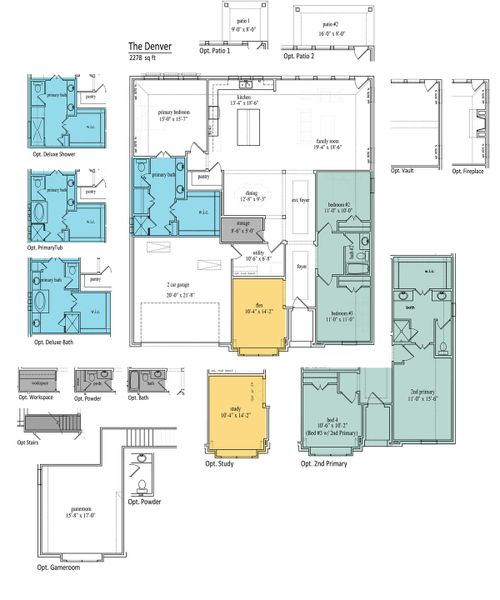 2D floor plan layout of this home in Chapel Ridge, Waco, TX (Image 3). 2D floor plan layout of this home in Chapel Ridge, Waco, TX (Image 3).