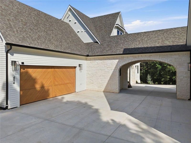 Exterior details and patio area of a home in , Canton (Image 36).