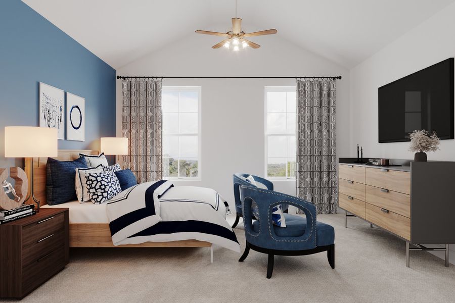 Representative furnished interior of a home built from the Tahoe by Beazer Homes in Goodland: Crossings 50', Midlothian (Image 12).