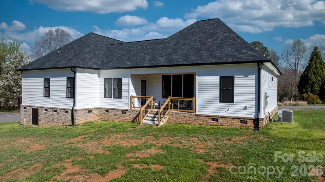 Exterior details and patio area of a home in , Conover (Image 32).