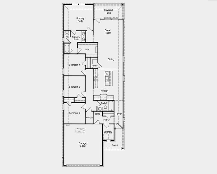 2D floor plan layout for the Falcon by Taylor Morrison in Stonewall Ranch 40s, Liberty Hill, TX (Image 3). 2D floor plan layout for the Falcon by Taylor Morrison in Stonewall Ranch 40s, Liberty Hill, TX (Image 3).