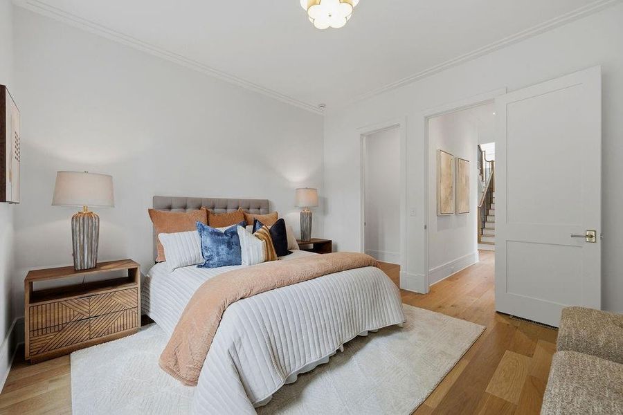 Furnished interior view inside a new home in , Atlanta (Image 63).