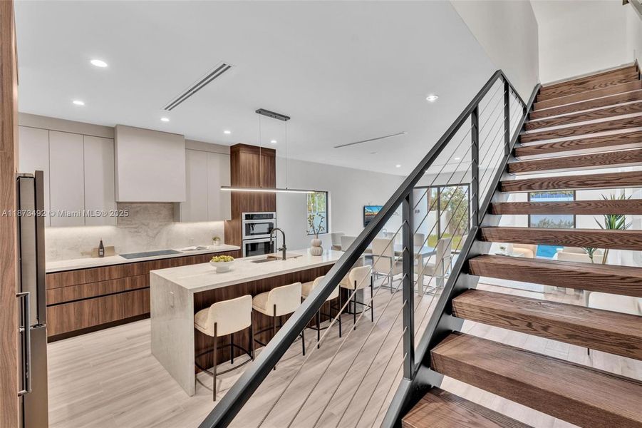 Furnished interior view inside a new home in , Miami (Image 10). Furnished interior view inside a new home in , Miami (Image 10).