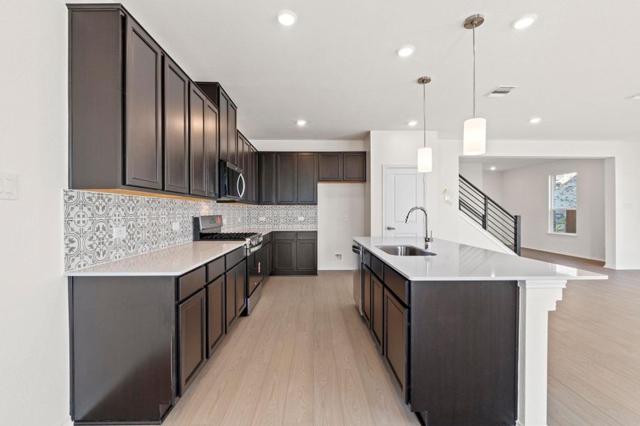 Furnished interior view inside a new home in Salerno - Heritage Collection, Round Rock (Image 9).