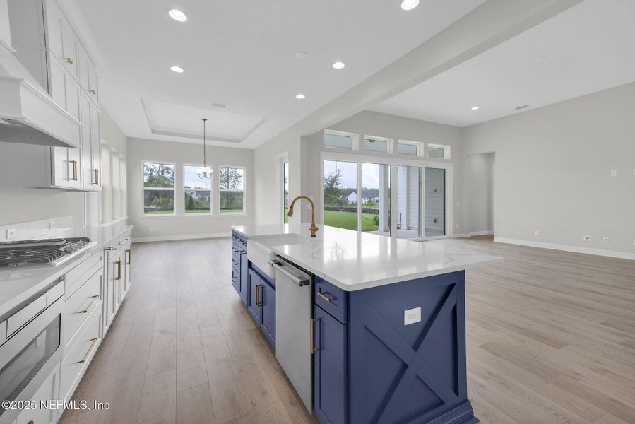 Furnished interior view inside a new home in Hidden Creek at SilverLeaf 70' Series, St. Augustine (Image 5).