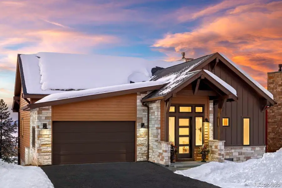 Front exterior of a new home in , Winter Park, CO, highlighting curb appeal (Image 1).