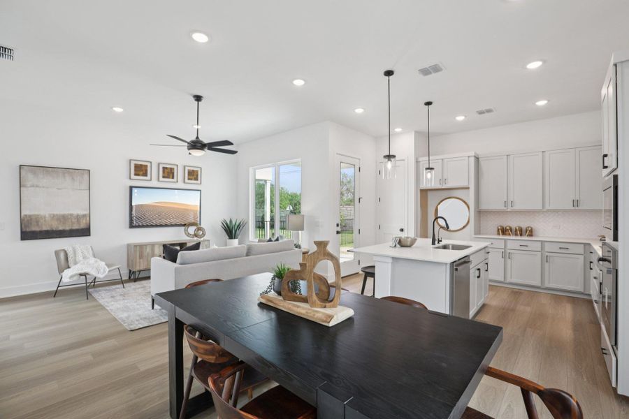 Furnished interior view inside a new home in Novel, Austin (Image 10).