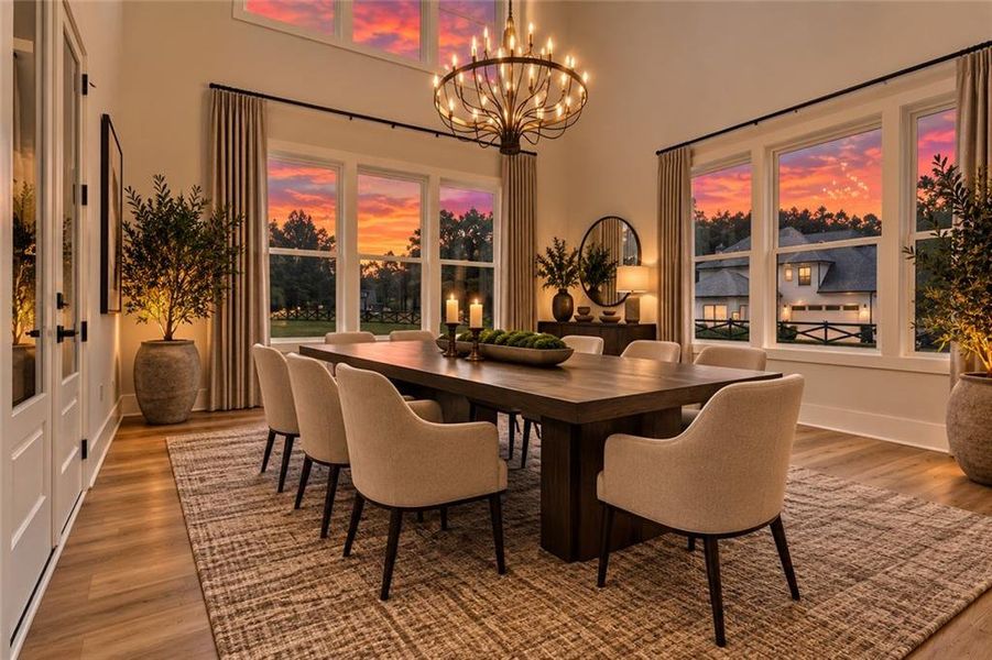 Furnished interior view inside a new home in , Covington (Image 9).