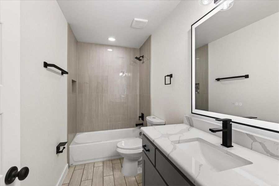 Furnished interior view inside a new home in , Gun Barrel City (Image 8). Furnished interior view inside a new home in , Gun Barrel City (Image 8).